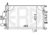 Era 667124 - Condensatore Aria Condizionata Oe 30676602 Per XC70 (295), V70 Ii (285), S80 I (184), S60 I (384)
