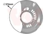 Van Wezel 5308371 - Oe 4778228230 Piastra Di Ancoraggio, Asse Anteriore Sinistro Per Avensis Verso (M2), Camry (V3)