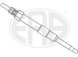 Era 886009 - Candeletta Oe 55200817 Per 147 (937), 159 (939), Bravo, Croma, Doblo, Punto, Multipla, Stilo, Astra H, Signum (Z03), Vectra C (Z02), Zafira B