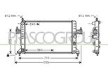 Prasco OP030R006 - Radiatore Oe 1300332, Raffreddamento Motore Per Combo, Combo Tour, Corsa C (X01)
