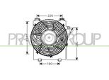 Prasco OP030F002 - Ventola Radiatore Oe 1341332 Per Combo, Combo Tour, Corsa C (X01)