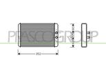 Prasco CI950H003 - Scambiatore Di Calore Oe 6448H8, Riscaldatore Per Jumper, Ducato, Boxer