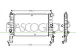 Prasco OP350R002 - Oe 1300260 Radiatore, Raffreddamento Motore Per Meriva (X03)