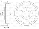 Valeo 237085 - Tamburo Freno Oe 1J0609617B Per Octavia I (1U), Roomster (5J)