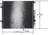 Mahle Ac 759 000S - Condensatore Aria Condizionata Oe JRB500030 Con Essiccatore Per Discovery Iii (L319)