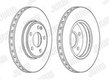 2X Disco Freno Jurid 563114JC Per MERCEDES-BENZ Classe A (W176) 51 1Mm