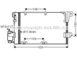 Prasco OLA5251D - Oe 09118897 Condensatore Aria Condizionata Con Essiccatore Per Astra G, Zafira A