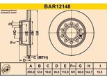 2X Disco Freno Barum BAR12148 Per Audi A4 Avant (8ED B7) A4 Avant (8E5 B6)