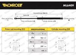 Monroe ML6409 - Ammortizzatore Posteriore Oe 51051703 Per Laguna Iii