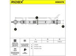Ridex 83B0578 - Tubo Freno Oe 90080 94204, Asse Anteriore Destro Per Yaris (P1), Yaris Verso (P2), Yaris (P9)