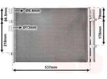 Van Wezel 82015707 - Oe 976064P700 Condensatore Aria Condizionata Con Essiccatore Per I20 (Pb)