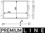 Mahle Ac 62 000P - Oe 97606D7000 Condensatore Aria Condizionata Con Essiccatore Per Tucson (Tl), Sportage (Ql, Qle)