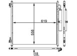 Mahle Ac 37 000S Condensatore Climatizzatore Condensatore Climatizzatore Per Land Rover Range Rover Sport (L494) +Essiccatore