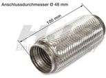 Hjs 83 00 8477 Tubo Flessibile Impianto Di Scarico Tubo Di Scarico Per Hyundai Coupe (Gk)