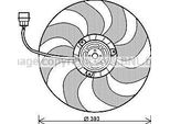 Prasco VN7526 - Ventola Radiatore Oe 6Q0959455AE Per Ibiza (6L), Ibiza (6J, 6P), Cordoba (6L), Fabia I (6Y), Fabia Ii (54), Rapid (Nh), Roomster (5J), Fox (5Z), Polo (9N), Polo (6C, 6R)