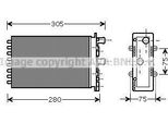 Prasco VNA6239 - Oe 701819032 Scambiatore Di Calore, Riscaldatore Per T4