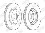 2X Disco Freno Jurid 563119JC Per Mazda 3 Hatchback (Bm Bn) CX-3 (Dk) 51 5Mm