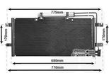 Van Wezel 58015195 - Oe 7D0820411 Condensatore Aria Condizionata Con Essiccatore Per T4