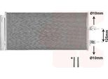 Van Wezel 59015700 Condensatore Climatizzatore Condensatore Climatizzatore Per Volvo XC40 (536) +Essiccatore