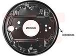 Van Wezel Parafango Disco Freno Per Vw Transporter Iii Bus Posteriore Sinistro 5870373 Piastra Di Ancoraggio