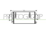Prasco AD024C001 - Condensatore Aria Condizionata Oe 8K0260403AB Con Essiccatore Per A5 (8T), A4 (8K), A5 (8F), Q5 (8R)