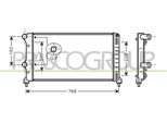 Prasco FT908R001 - Radiatore Oe 46807378, Raffreddamento Motore Per Doblo