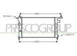 Prasco OP028R001 - Radiatore Oe 90410047, Raffreddamento Motore Per Combo (71), Tigra (S93)