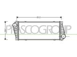 Prasco ME915N001 - Intercooler Oe 9015010701 Per Sprinter (W903), Sprinter (W901, W902), Sprinter (W904), Sprinter (W905)