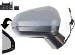 Van Wezel 0372808 Specchietto Esterno Specchietto Laterale Destro Per Audi Q3 (F3B) Convesso Riscaldato Primerizzato