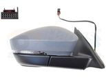 Van Wezel 7643808 Specchietto Retrovisore Esterno Destro Per Skoda Kodiaq (NS7) Convesso Riscaldato Con Primer