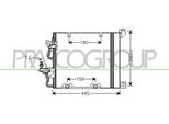 Prasco OP410C003 - Condensatore Aria Condizionata Oe 1850099 Con Essiccatore Per Astra G, Astra H, Astra (A04), Zafira B