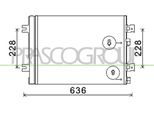 Prasco DA220C004 - Oe 8200741257 Condensatore Aria Condizionata Con Essiccatore Per Duster, Logan, Sandero, Logan I, Sandero I (Bs)