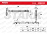 Stark SKBH-0820196 - Tubo Freno Oe 46211 AV700, Asse Anteriore Sinistro Per Primera (P12)