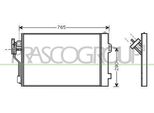 Prasco ME909C001 - Oe 6398350070 Condensatore Aria Condizionata Con Essiccatore Per Viano (W639), Vito (W639)