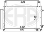 Era 667032 - Condensatore Aria Condizionata Oe 96 591 582 Con Essiccatore Per Spark (M200, M250), Matiz (M200, M250)