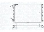 Magneti Marelli 350213194400 - Oe 46749005 Radiatore, Raffreddamento Motore Per Doblo