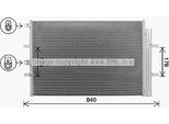 Prasco FD5675D - Condensatore Aria Condizionata Oe 1778169 Con Essiccatore Per Transit V363, Tourneo Custom, Transit Custom