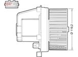 Denso DEA33003 - Soffiatore Interno Oe 30715482 Per XC70 (295), XC90 I (275), S60 I (384), S80 I (184), V70 Ii (285)
