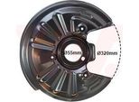 Van Wezel 5768373 - Oe 1K0615611AJ Piastra Di Ancoraggio, Asse Posteriore Sinistro Per Golf Vi