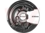 Van Wezel 5765374 - Oe 1Q0615612D Piastra Di Ancoraggio, Asse Posteriore Destro Per Scirocco, Eos (1F), Golf Vi
