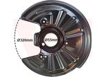 Van Wezel 5768374 - Oe 1K0615612AJ Piastra Di Ancoraggio, Asse Posteriore Destro Per Golf Vi
