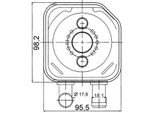Mahle Clc 165 000S - Oe 059117021B Radiatore Olio Per A4 (8E), A4 (8H), A6 (4B), A8 (4D), Superb I (3U), Passat (3B)