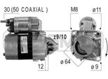 Era 220376A - Oe 46813058 Anlasser, Starter FüR Mito (955), Giulietta (940), Punto, Qubo, Siena, Stilo, Tipo, Idea, Linea, Palio, Panda, 124 Spider, 500 (312), 500L (351, 352), Brava, Bravo, Doblo, Fiorino, Ka (RU8), Combo (X12), Combo Tour (X12)