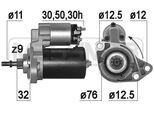 Era 220097A Motorino Di Avviamento 0,8 Kw Per Vw Golf Ii (19E, 1G1) 12 V