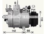 Prasco FDAK670 - Compressore Aria Condizionata Oe 2026792 Per Galaxy (Ck), Mondeo V, S-Max (Cj, WA6)
