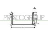 Prasco FT122R004 - Radiatore Oe 51779915, Raffreddamento Motore Per Panda