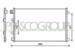 Prasco DS710C001 - Condensatore Aria Condizionata Oe 92100JD000 Per Qashqai +2 I (J10)
