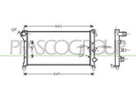 Prasco FT122R002 - Radiatore Oe 46798743, Raffreddamento Motore Per Panda