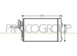 Prasco ME909C002 - Oe 6398350270 Condensatore Aria Condizionata Con Essiccatore Per Viano (W639), Vito (W639)