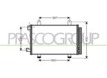 Prasco FT360C001 - Oe 71743782 Condensatore Aria Condizionata Con Essiccatore Per Sedici